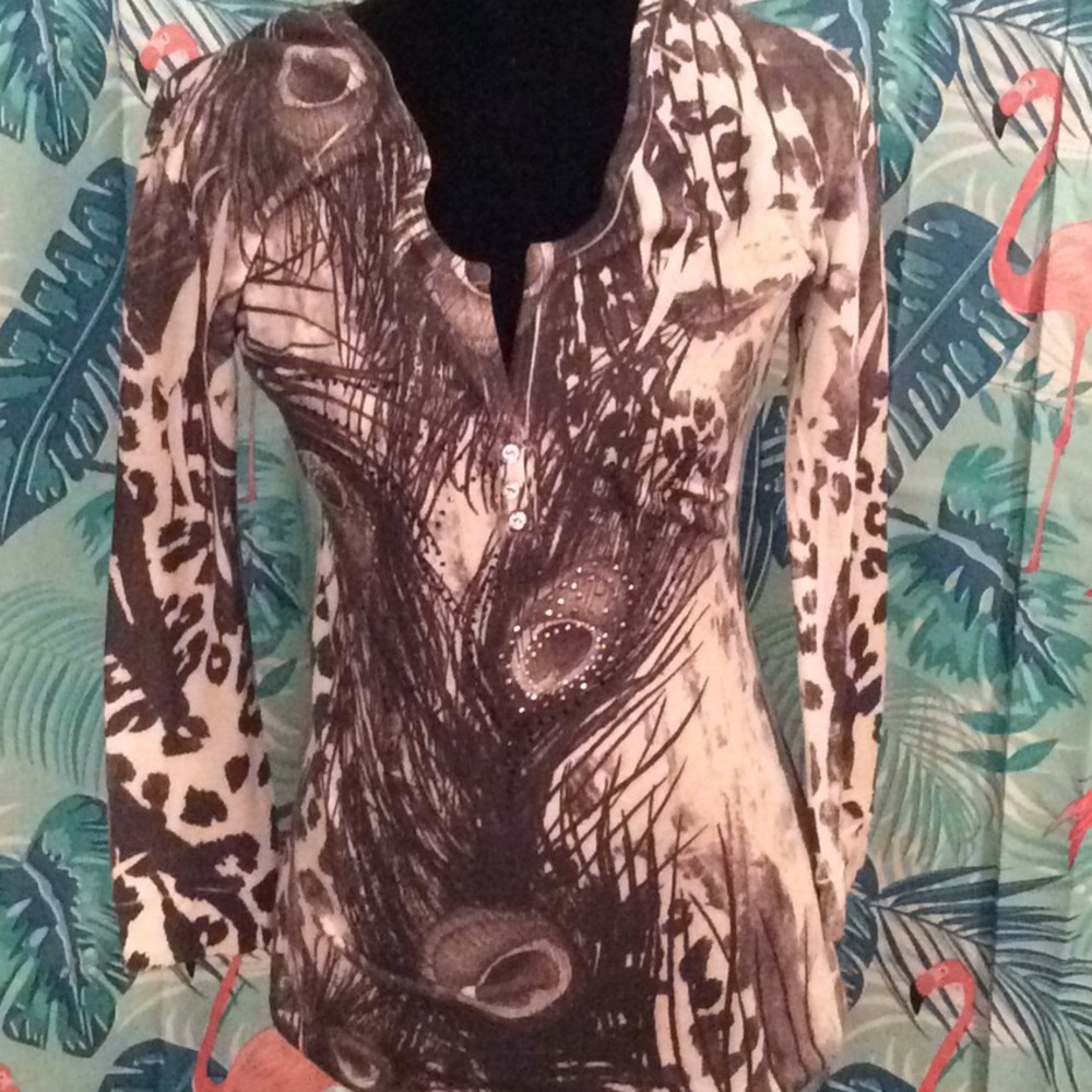 Black n white dazzling top